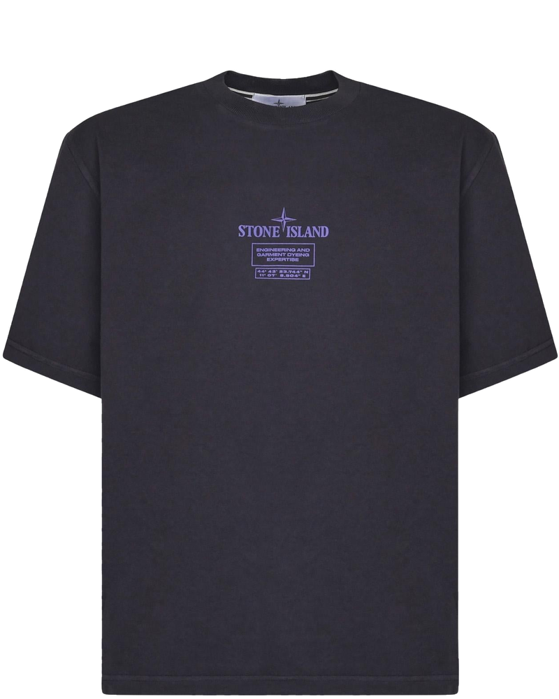 T-Shirt Con Con Stampa 02 Industrial Logos Stone island оригінал – Купити в Україні