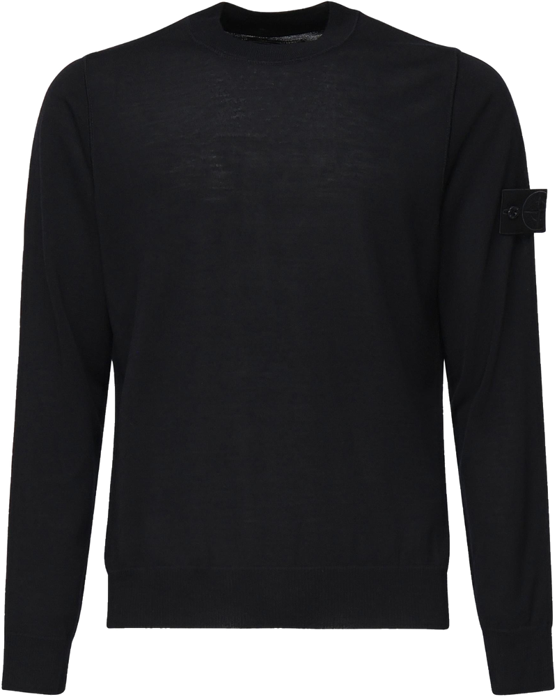 Maglione Girocollo Con Cuciture Overlock E Costine Stone island оригінал – Купити в Україні