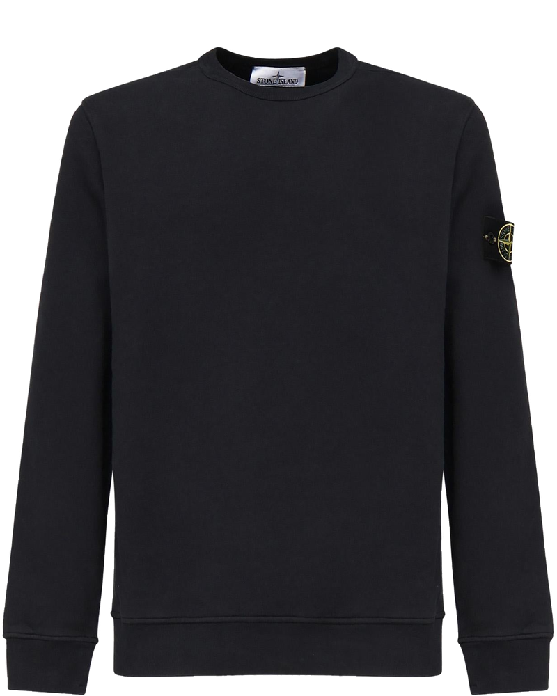Оригінальна Felpa Girocollo Con Logo Stone island