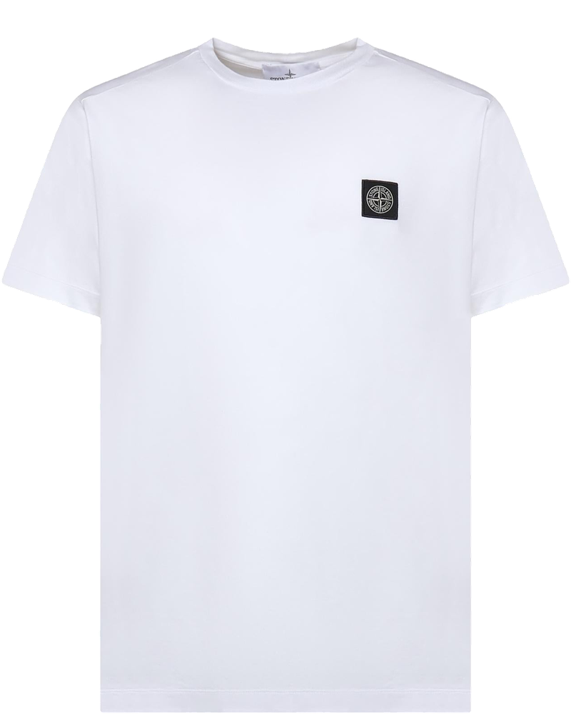 Оригінальна T-Shirt Con Patch Compass In Jersey DI Cotone Stone island
