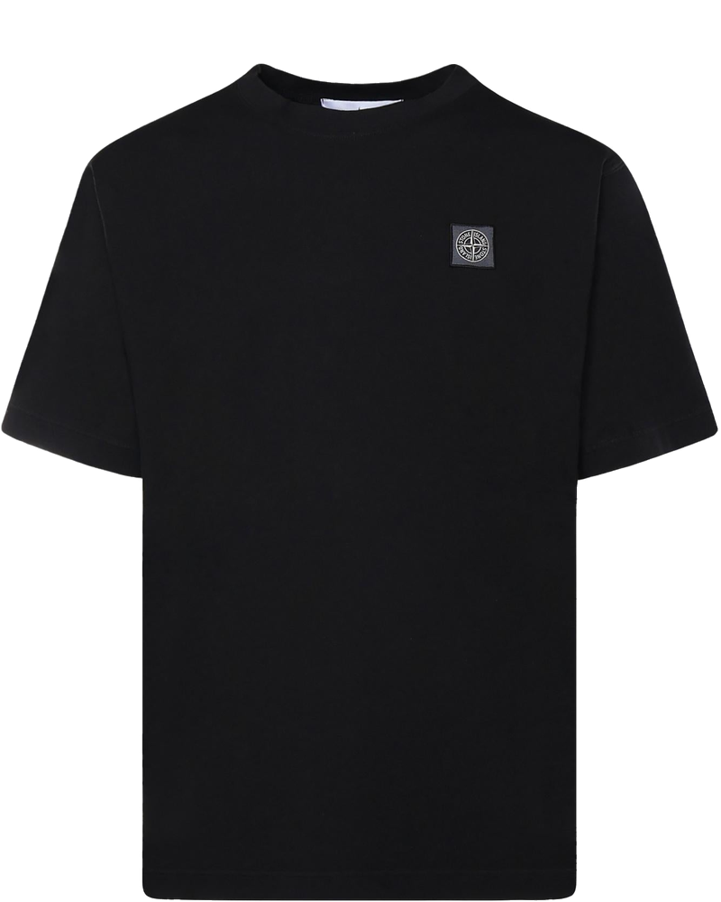 Оригінальна T-Shirt Con Patch Compass In Jersey DI Cotone Stone island