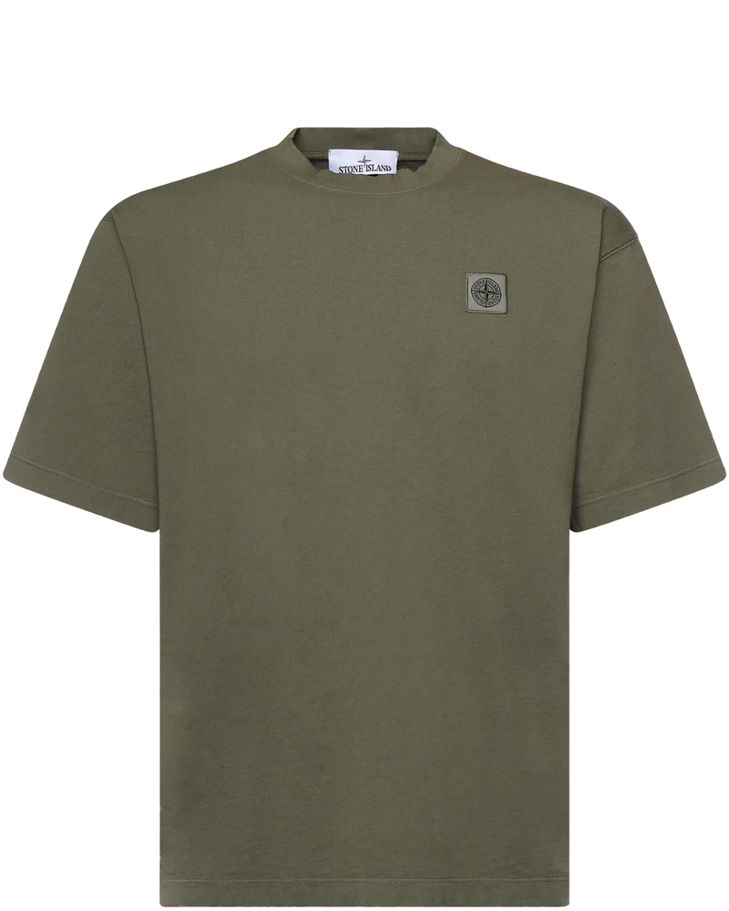 Оригінальна T-Shirt Con Patch Compass In Jersey DI Cotone Stone island