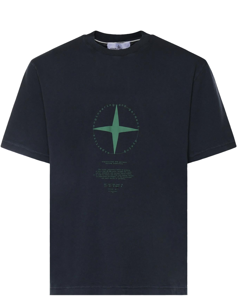 T-Shirt Con Stampa Light Compass Stone island оригінал – Купити в Україні