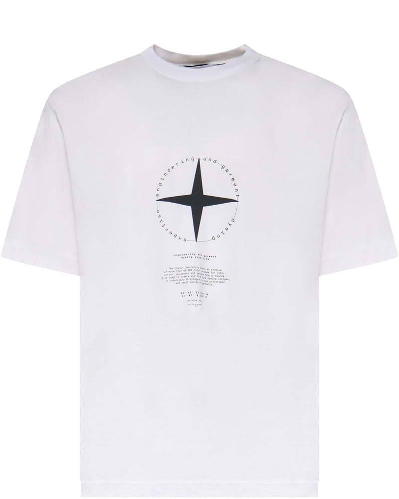 T-Shirt Con Stampa Light Compass Stone island оригінал – Купити в Україні