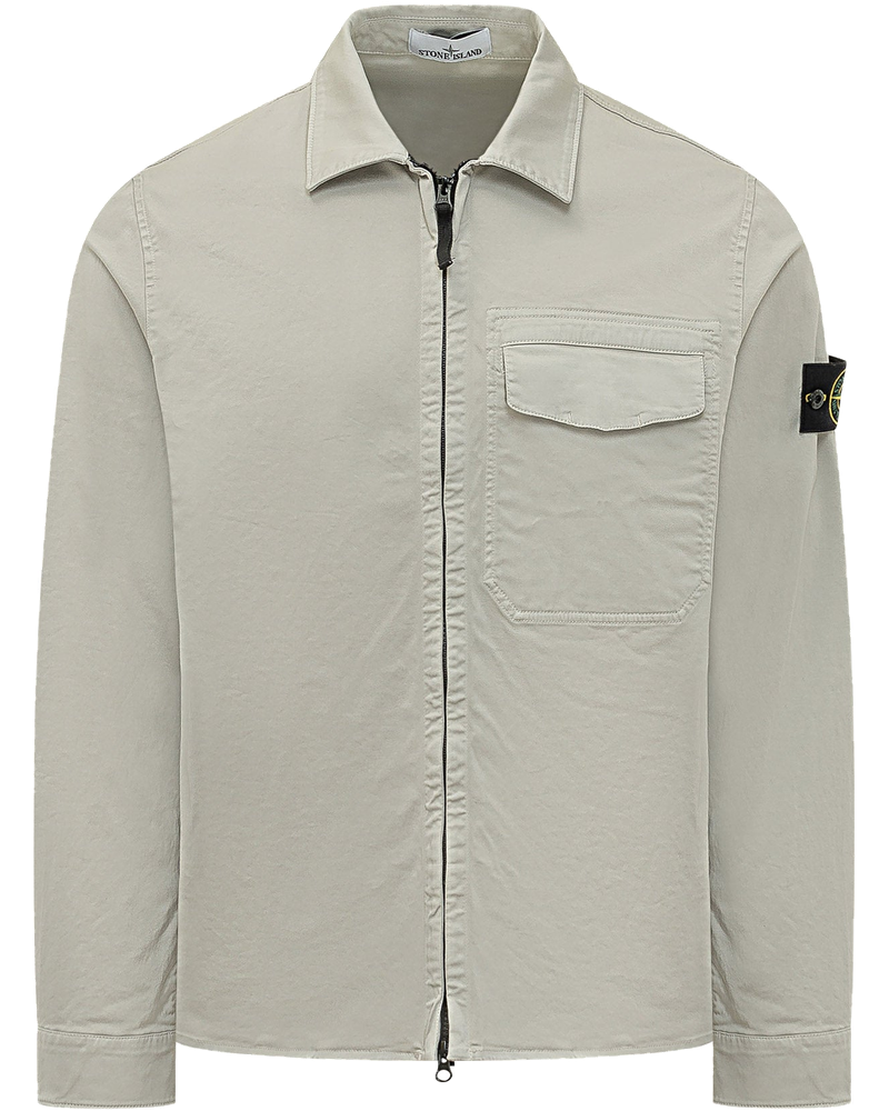Zip-Up Shirt With Patch Pocket Stone island оригінал – Купити в Україні