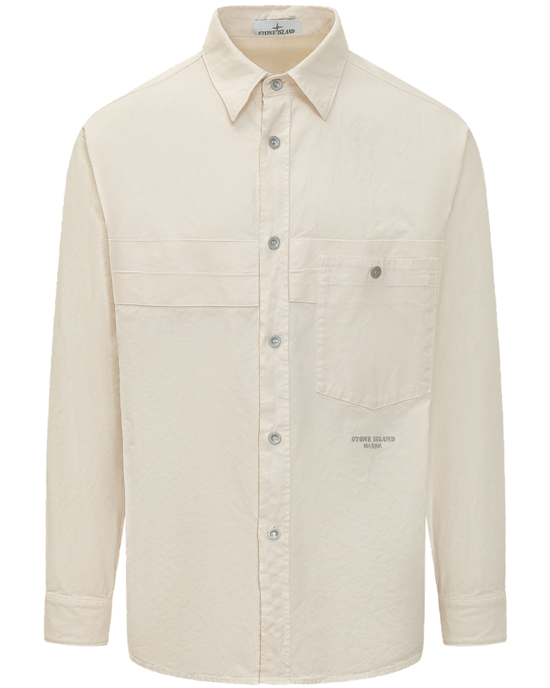 Оригінальна Long Sleeve Shirt With Chest Pocket And Buttons Stone island