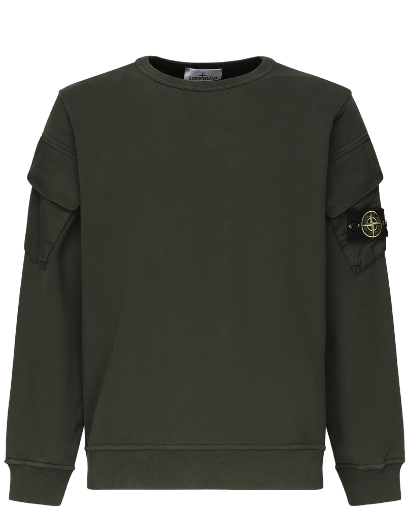 Felpa Girocollo Con Tasche Sulle Maniche Stone island – Гарантія оригінальності