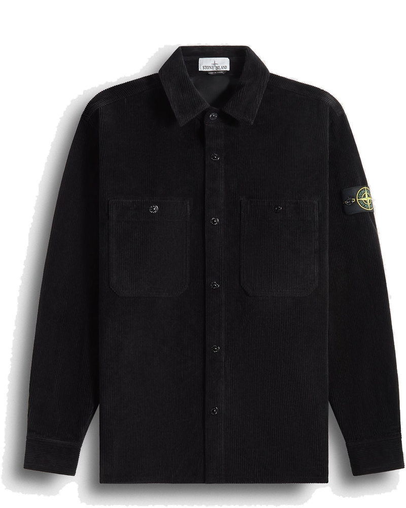 Corduroy Shirt Black Stone island оригінал – Купити в Україні