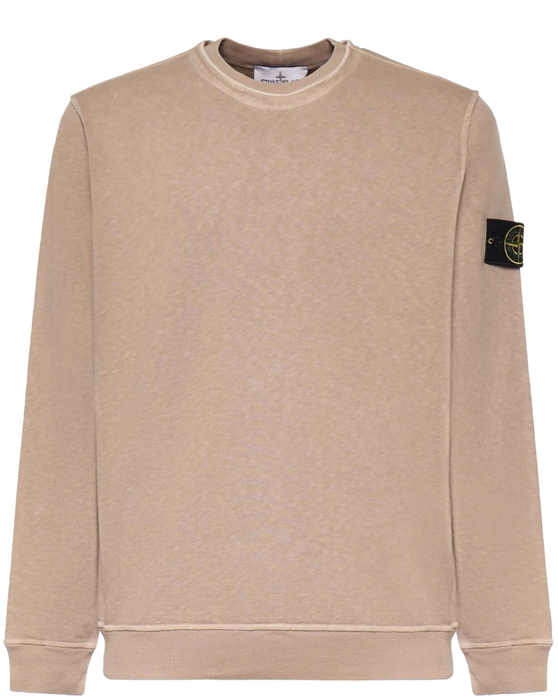 Felpa In Cotone Malfilé Con Logo Stone island оригінал – Купити в Україні