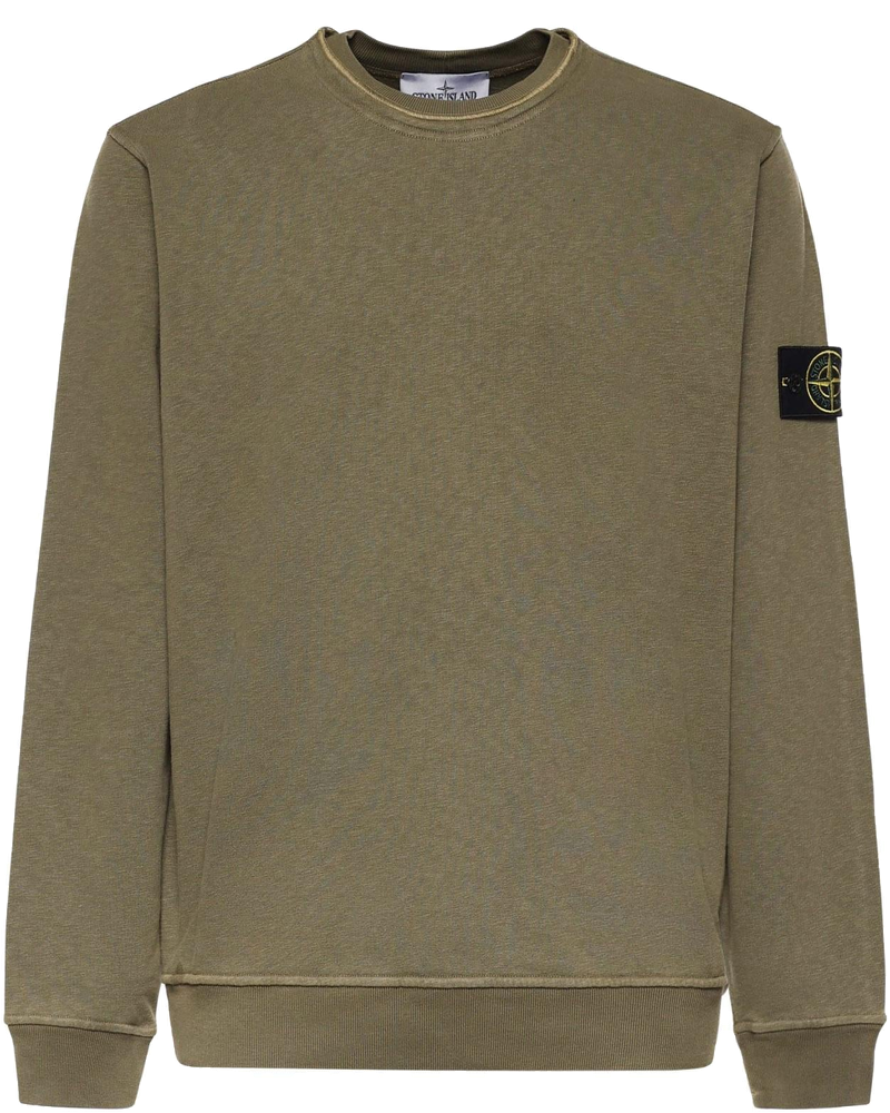 Felpa In Cotone Malfilé Con Logo Stone island оригінал – Купити в Україні