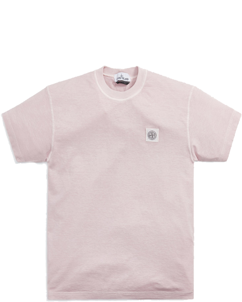 Cotton Jersey Garment Dyed Fissato Tee Rose Stone island оригінал – Купити в Україні