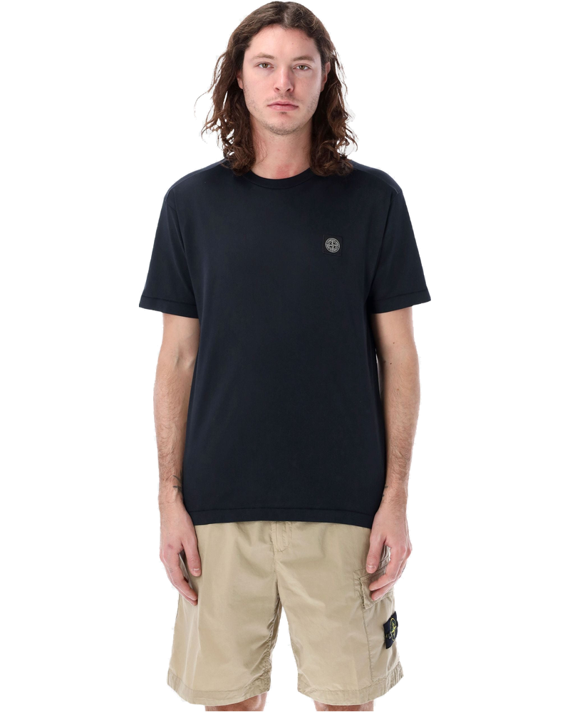 Cotton Jersey T Shirt With Compass Patch Stone island – Гарантія оригінальності