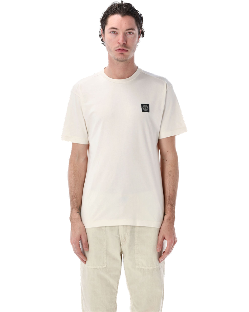Cotton Jersey T Shirt With Compass Patch Stone island – Гарантія оригінальності