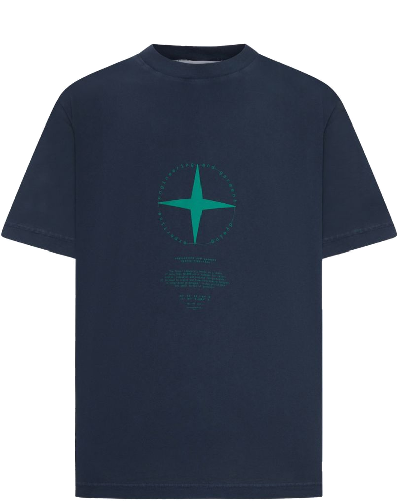 Graphic-Print Crew-Neck T-Shirt Stone island – Гарантія оригінальності