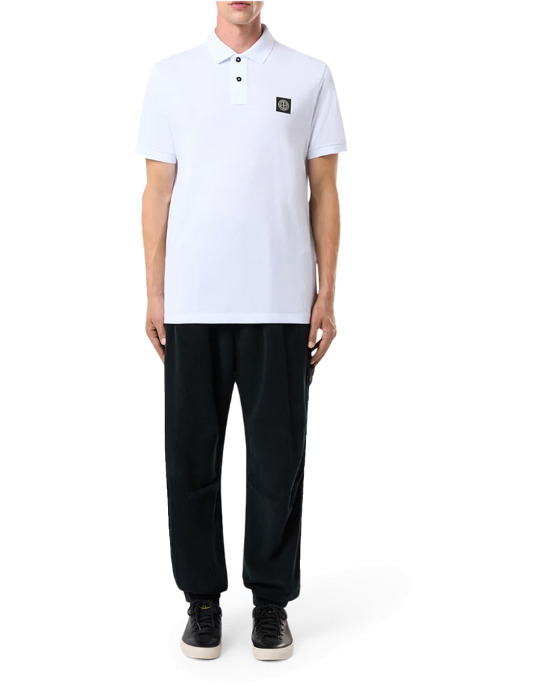 Cotton Polo With Logo Patch Stone island – Гарантія оригінальності