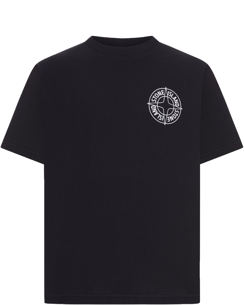 Crew Neck Cotton T-Shirt With Print Stone island оригінал – Купити в Україні