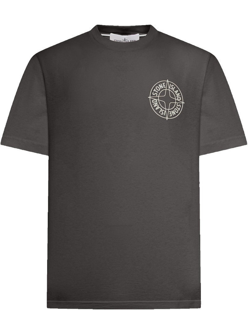 Crew Neck Cotton T-Shirt With Print Stone island оригінал – Купити в Україні