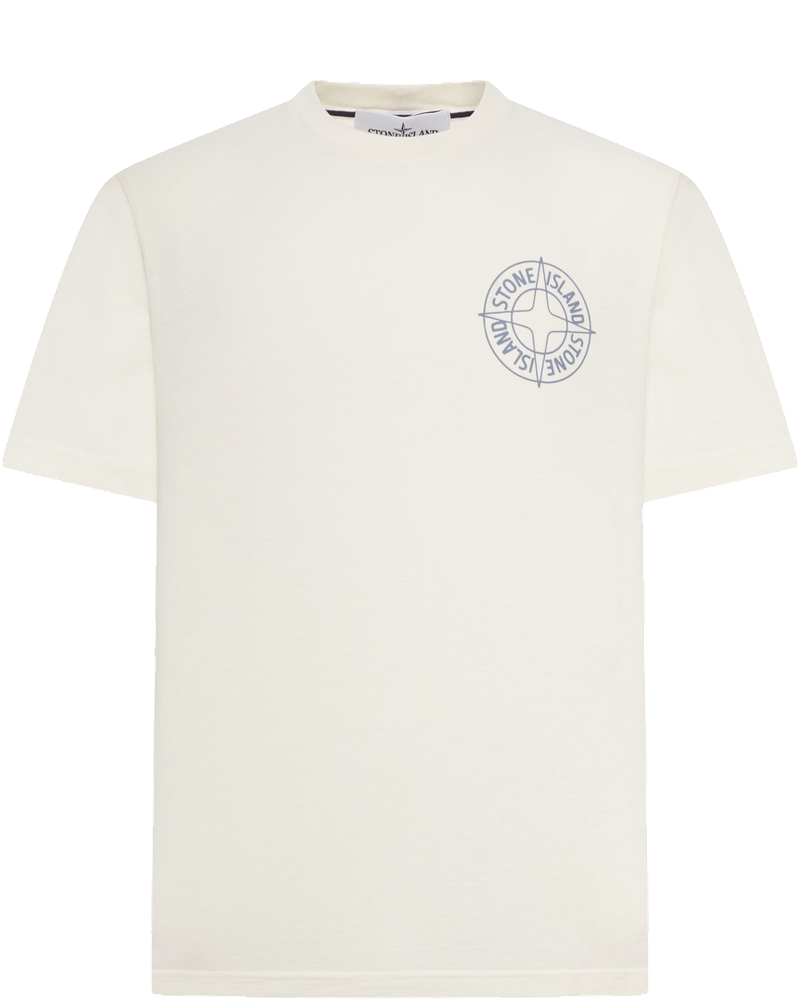 Crew Neck Cotton T-Shirt With Print Stone island оригінал – Купити в Україні