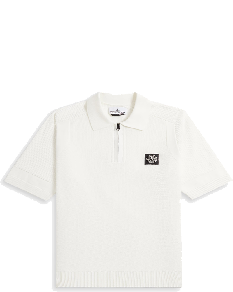 Knit Polo White Stone island оригінал – Купити в Україні