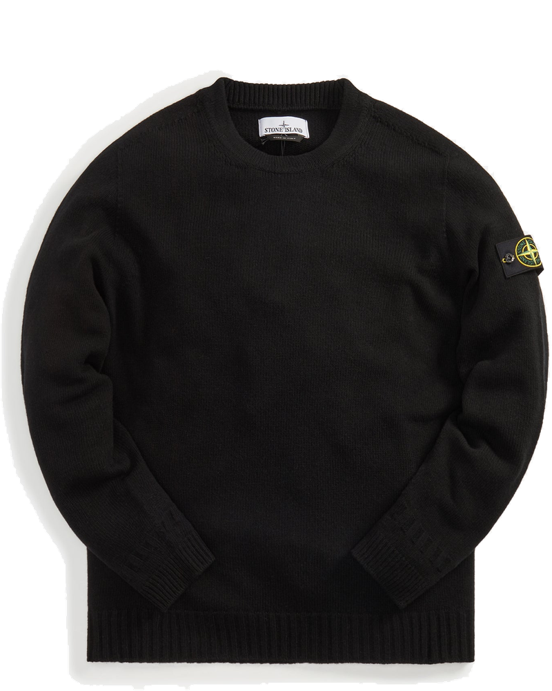 Lambs Wool Crewneck Black Stone island – Гарантія оригінальності