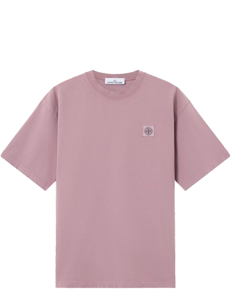 Оригінальна Lilac Short Sleeve T-Shirt With Compass Patch Stone island