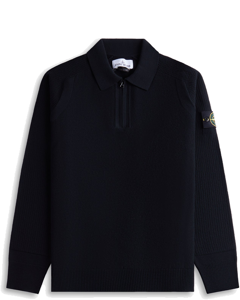 Ls Zip Polo Black Stone island – Гарантія оригінальності