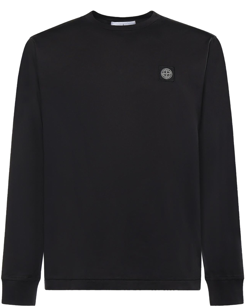 T-Shirt A Manica Lunga Con Patch Compass In Jersey DI Cotone Stone island – Гарантія оригінальності