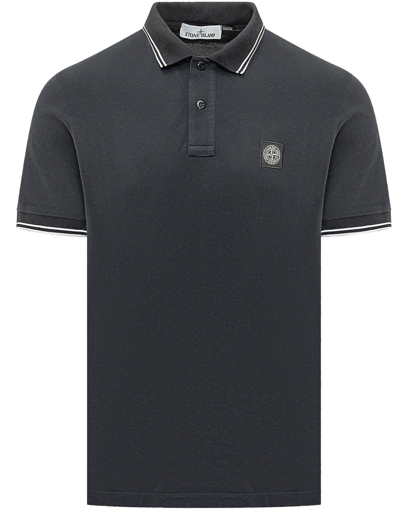Short Sleeve Polo Shirt With Contrast Trims Stone island оригінал – Купити в Україні