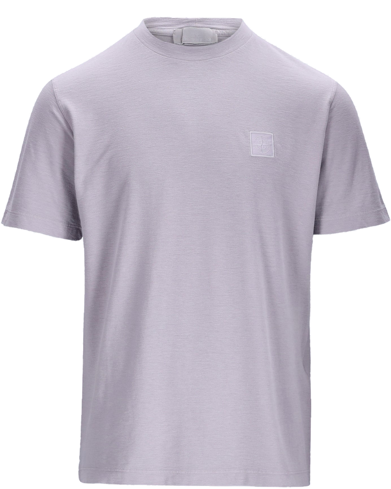 Organic Cotton Jersey Crepe Ghost Short Sleeve T-Shirt Stone island оригінал – Купити в Україні