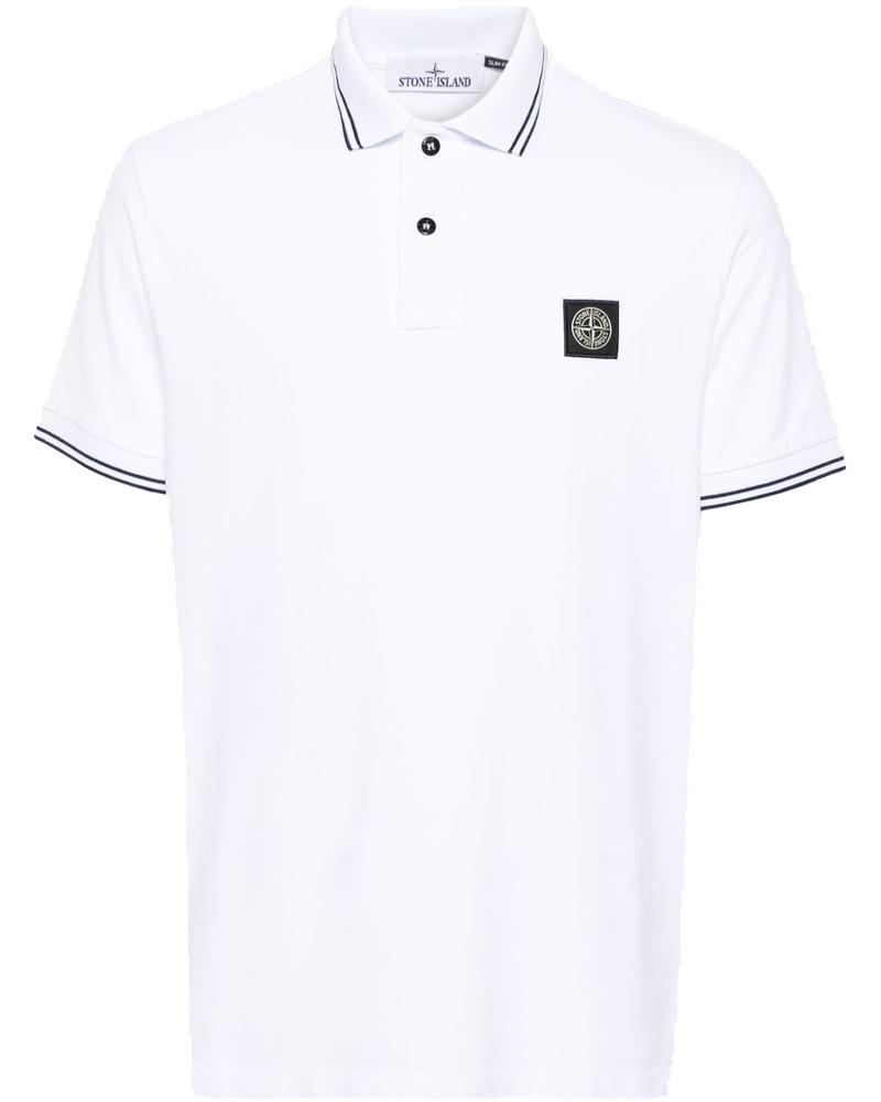 Оригінальна Piqué Cotton Polo Shirt Stone island
