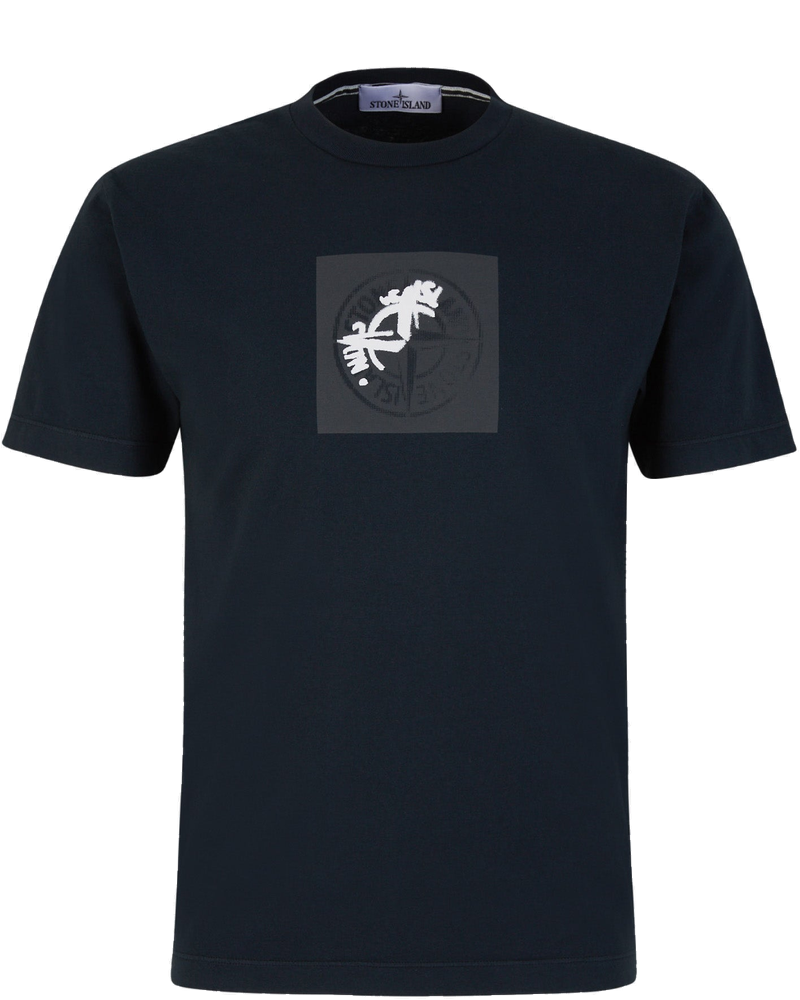 Printed Cotton T-Shirt Stone island – Гарантія оригінальності