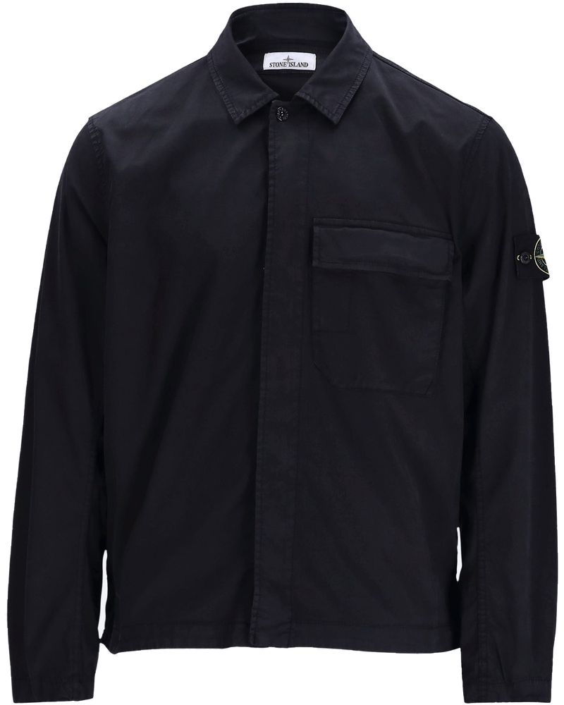 Stretch Organic Cotton Twill Shirt Stone island – Гарантія оригінальності