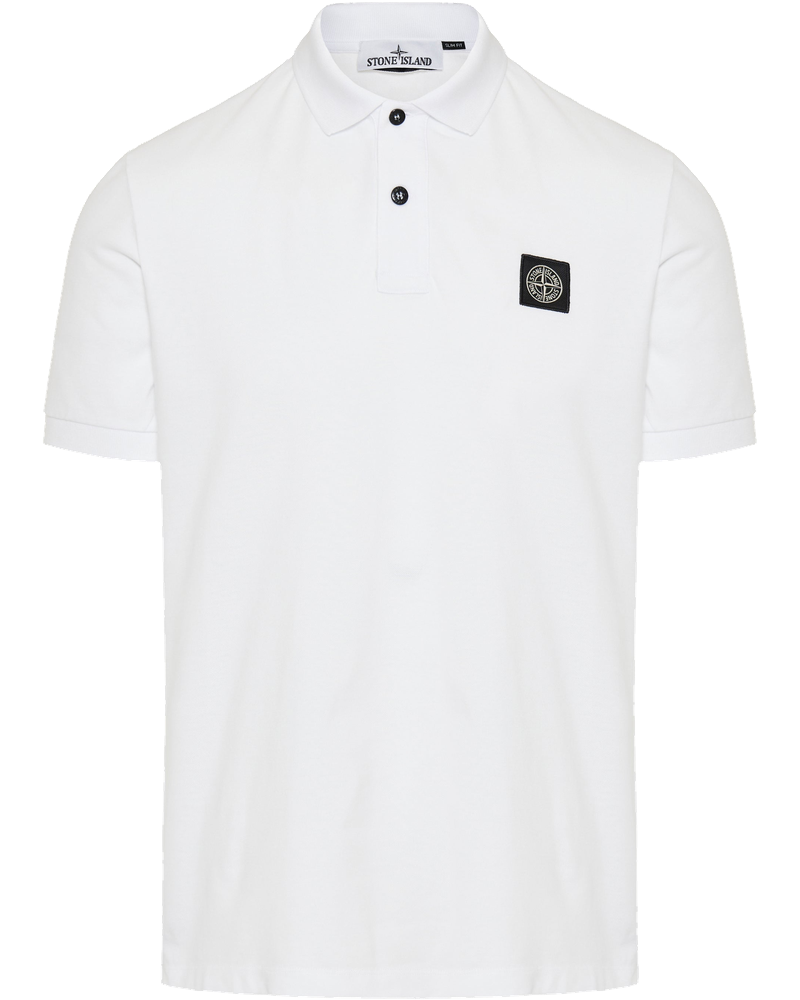 Оригінальна Logo Appliquéd Cotton Blend Pique Polo Shirt Stone island