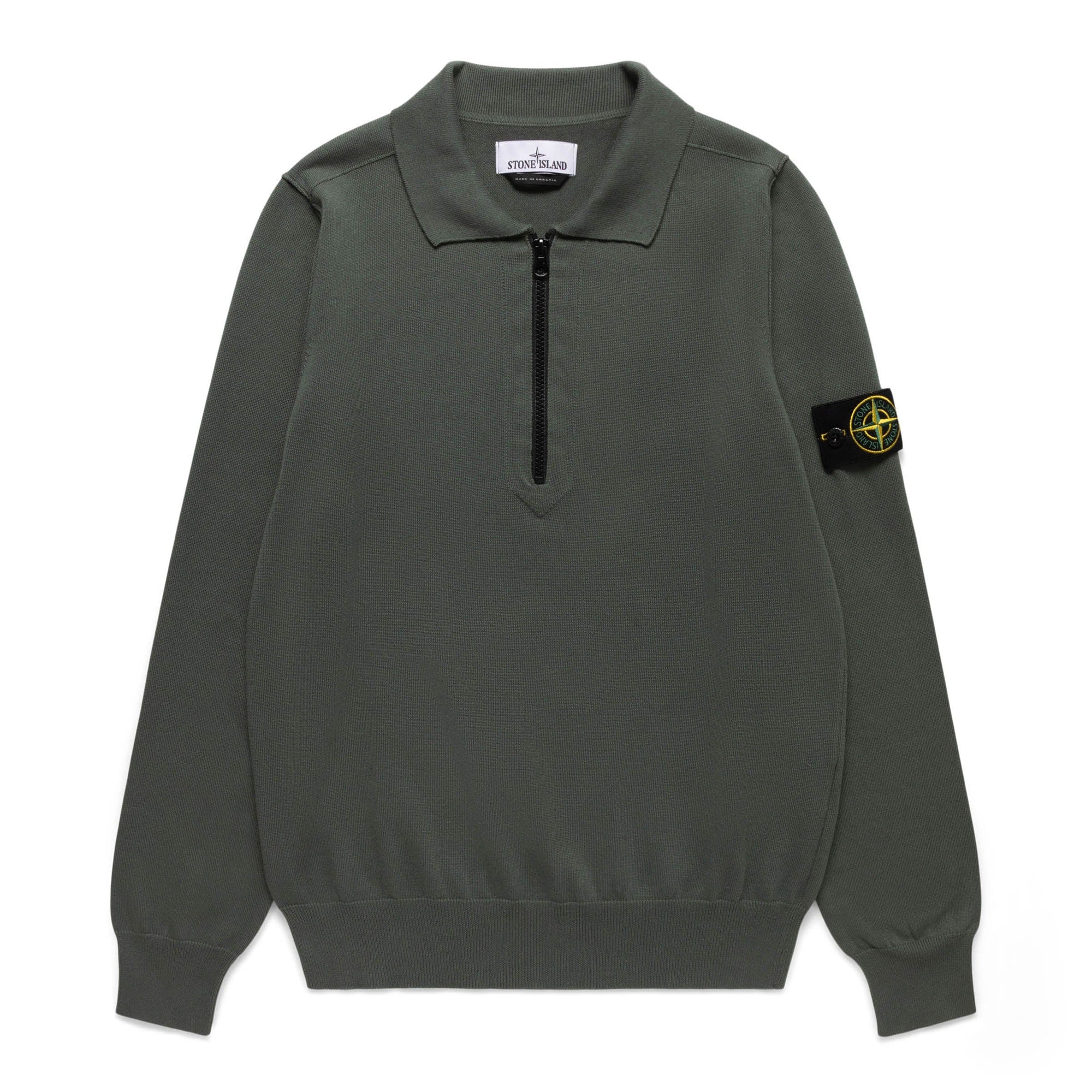 Half-Zip Knit Polo 8015543b2 Stone island – Гарантія оригінальності – боковий вид