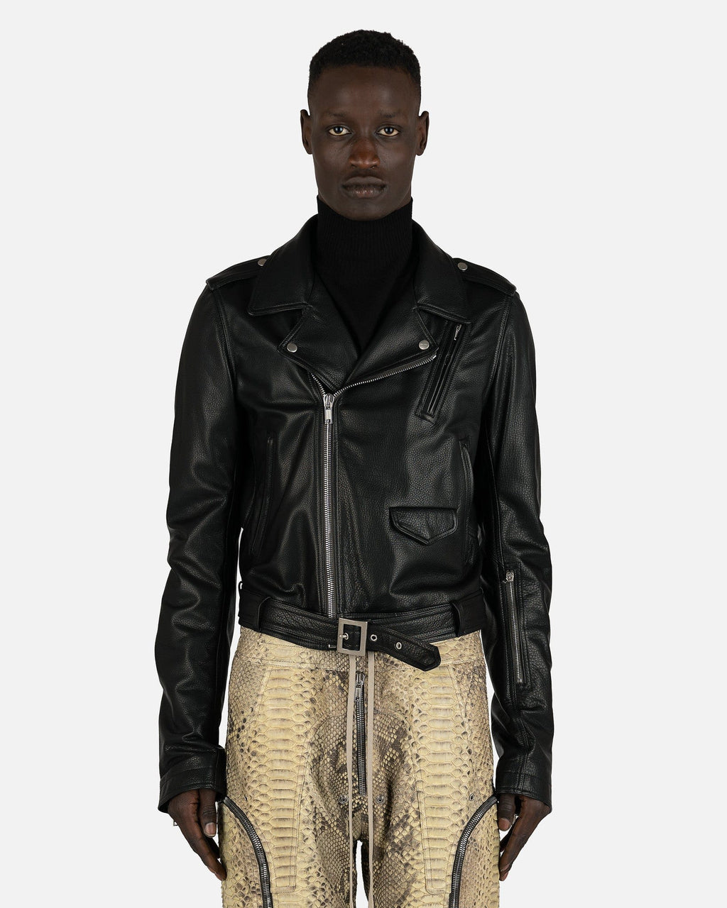 Stooges Jacket In Black Rick owens – Гарантія оригінальності – боковий вид