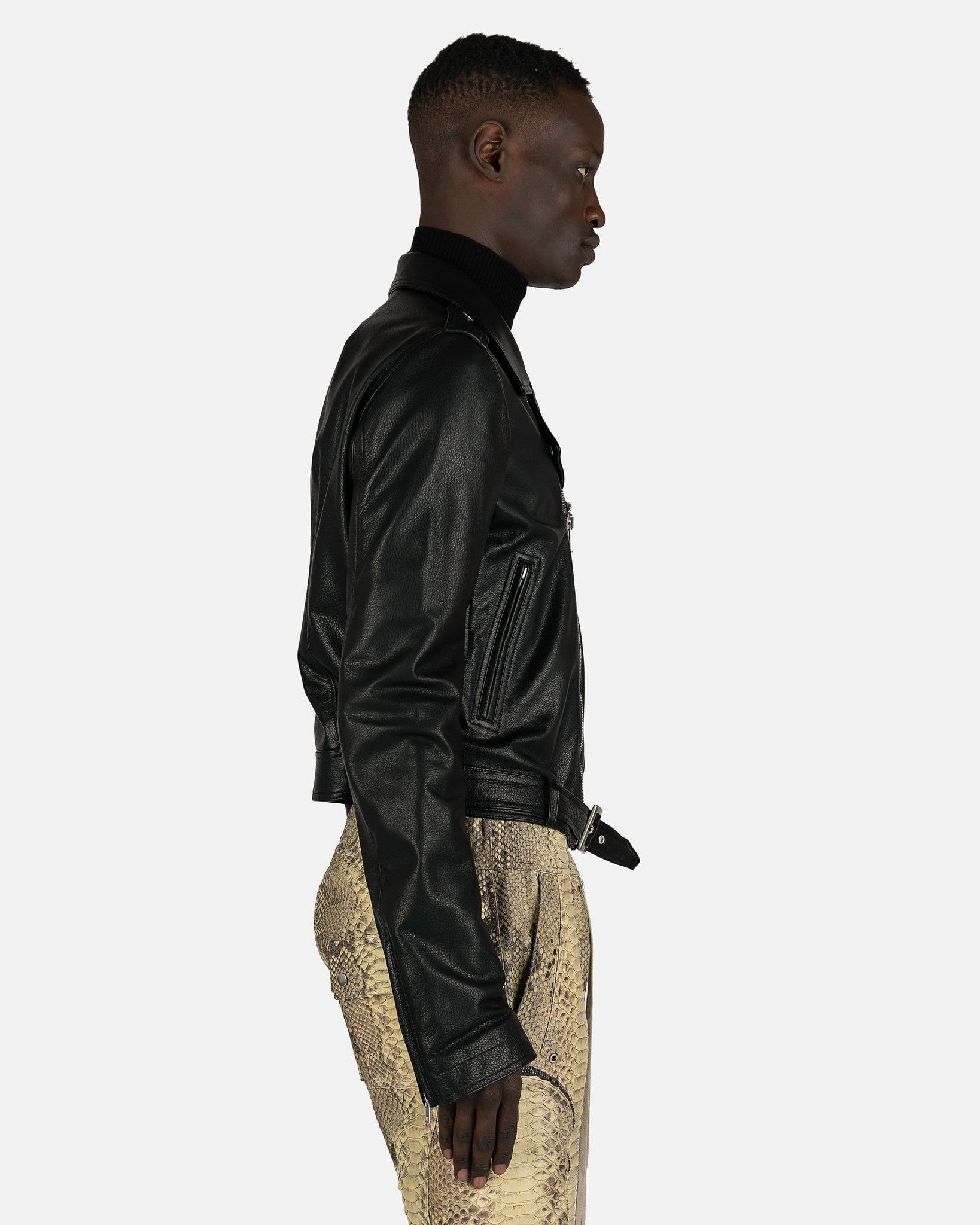 Stooges Jacket In Black Rick owens – Гарантія оригінальності – вид ззаду