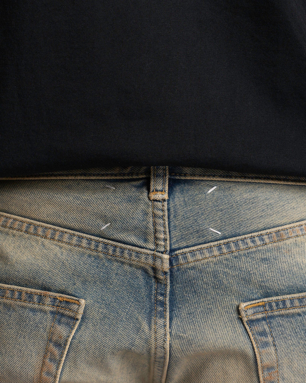 Оригінальна Straight Leg Jeans In Dirty Wash Maison margiela – збільшений вид