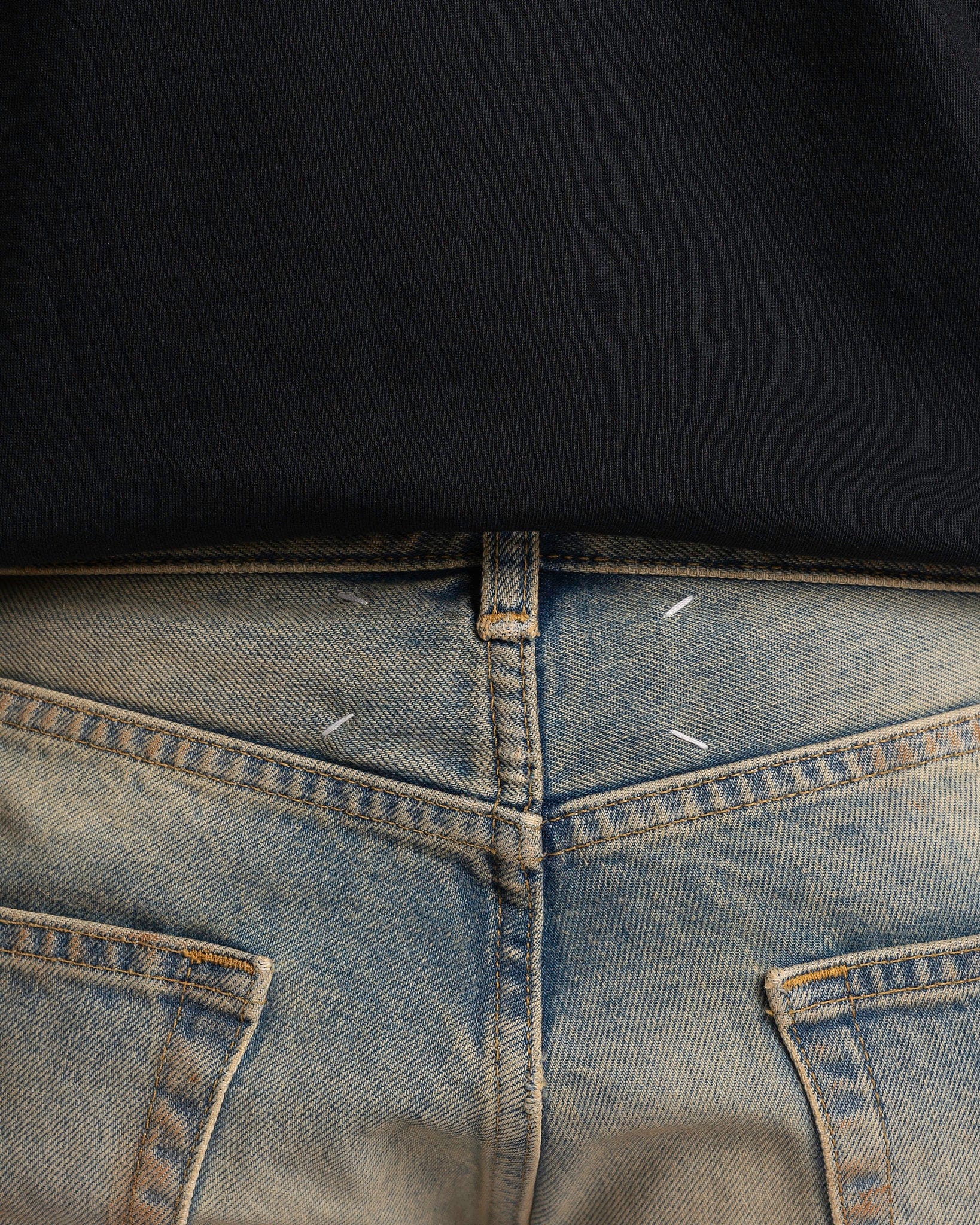 Оригінальна Straight Leg Jeans In Dirty Wash Maison margiela – збільшений вид