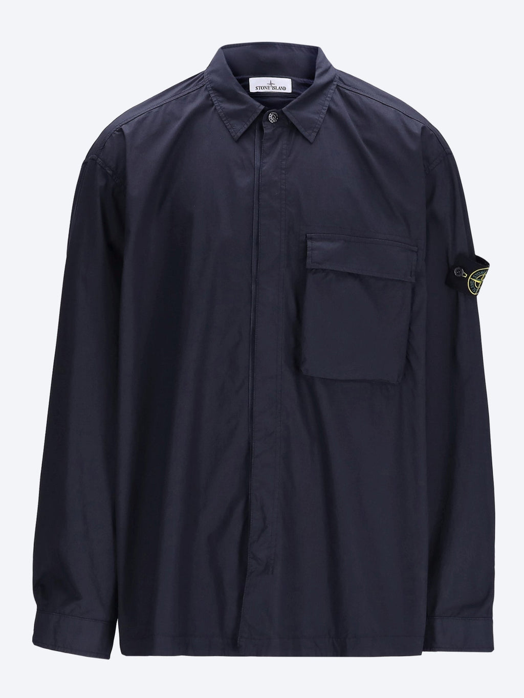 Оригінальна Stretch Cotton Garment Dyed Shirt Stone island – боковий вид