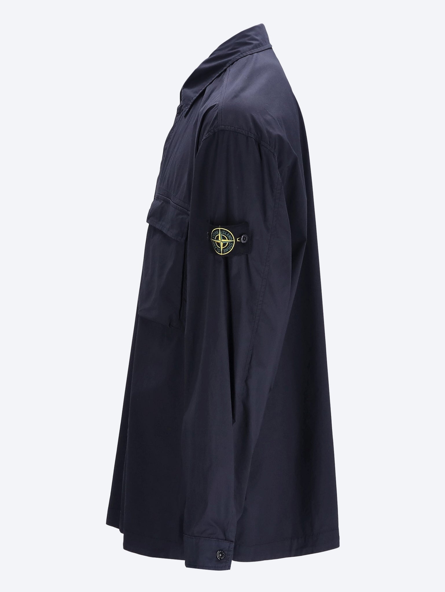 Оригінальна Stretch Cotton Garment Dyed Shirt Stone island – вид ззаду