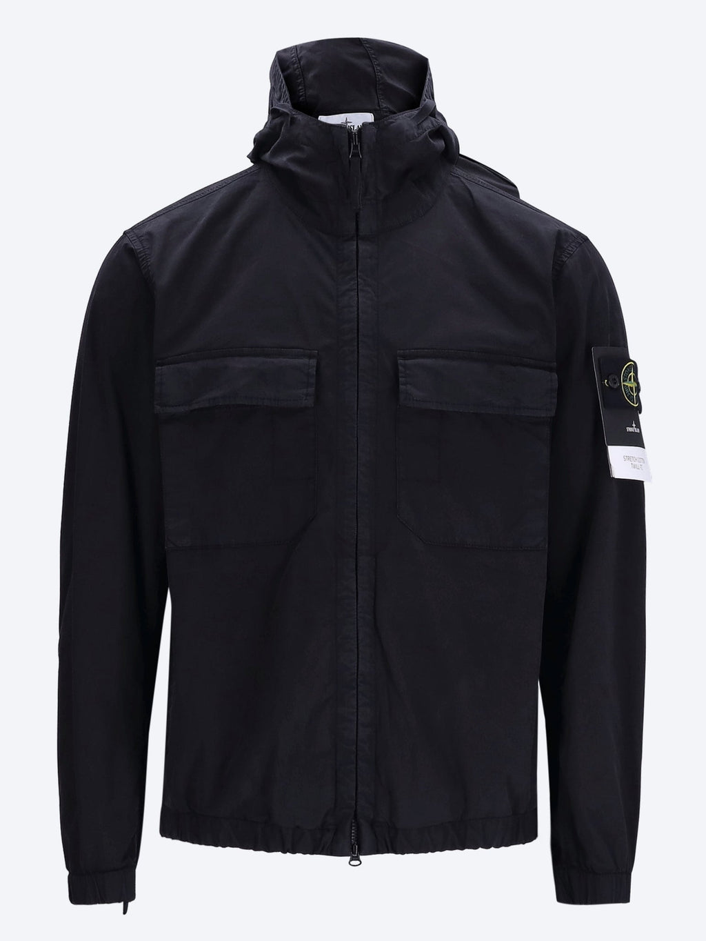 Оригінальна Stretch Organic Cotton Twill Jacket Stone island – боковий вид