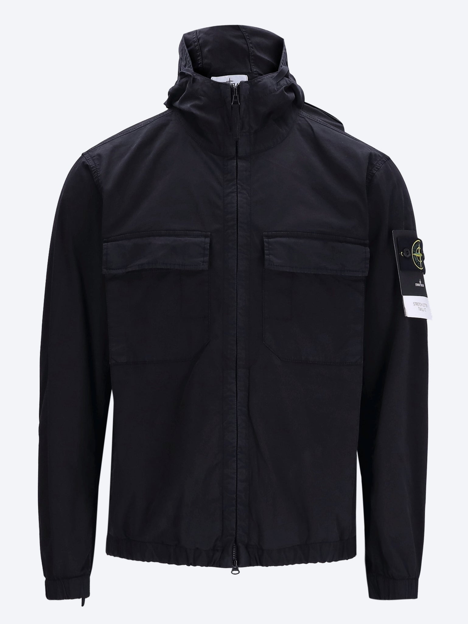 Оригінальна Stretch Organic Cotton Twill Jacket Stone island – боковий вид
