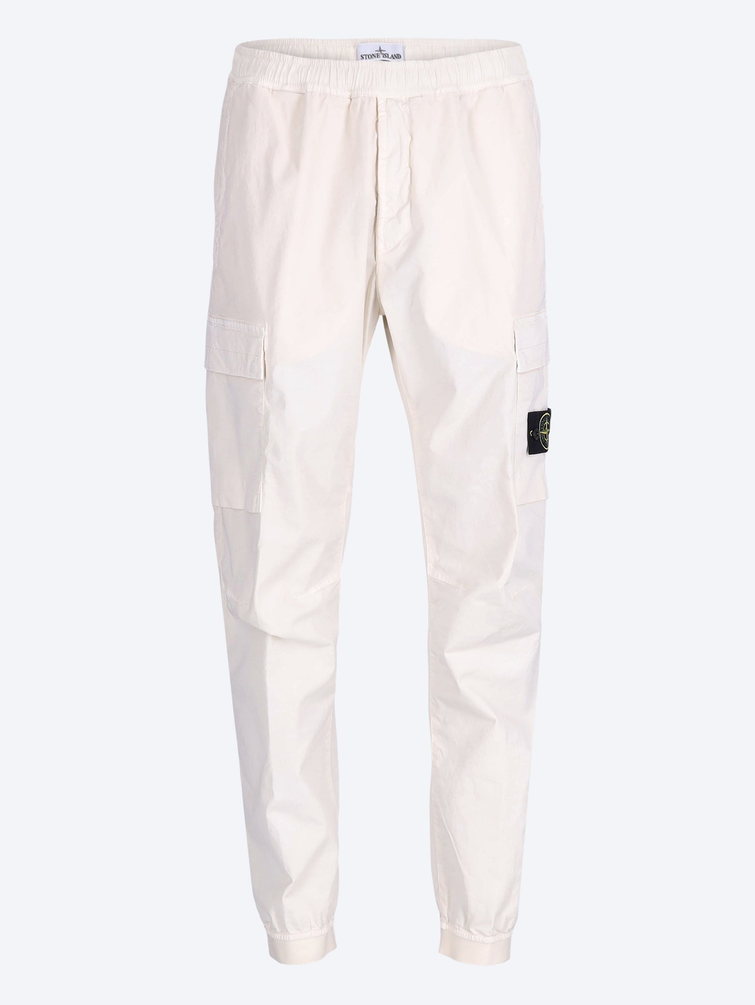 Stretch Organic Cotton Twill Pants Stone island оригінал – Купити в Україні – боковий вид