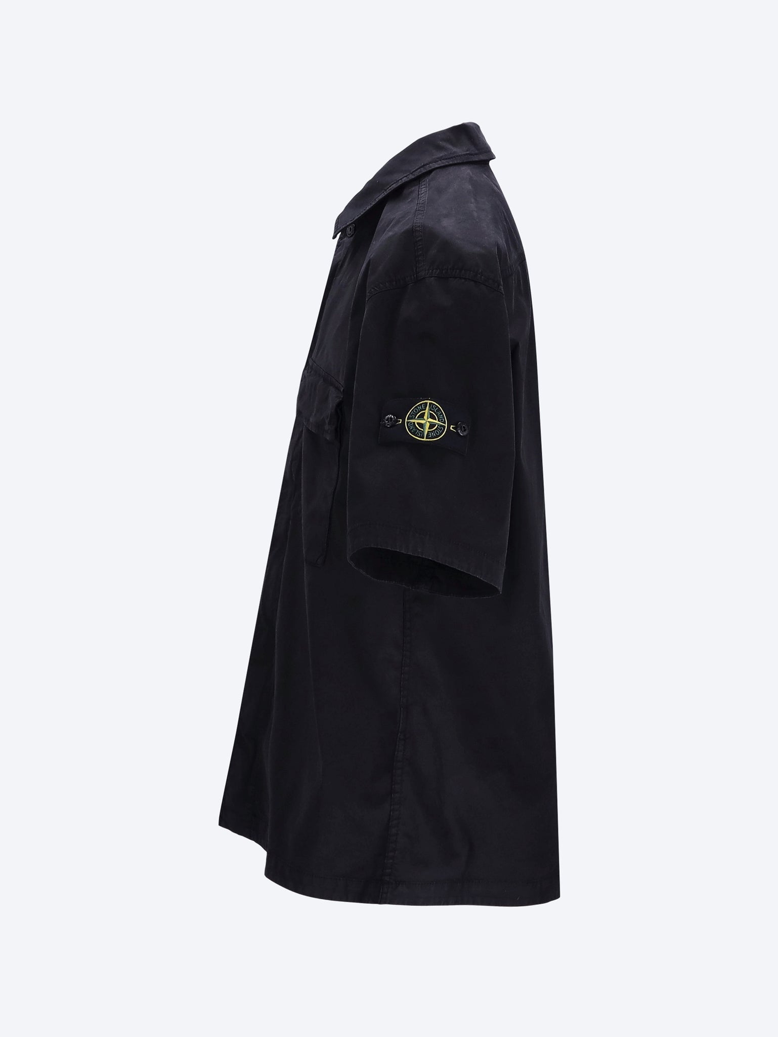 Stretch Organic Cotton Twill Shirt Stone island – Гарантія оригінальності – вид ззаду