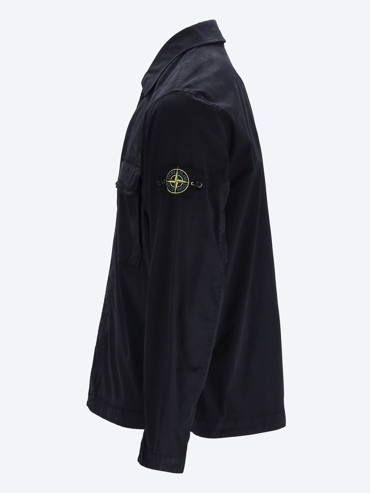 Stretch Organic Cotton Twill Shirt Stone island – Гарантія оригінальності – вид ззаду