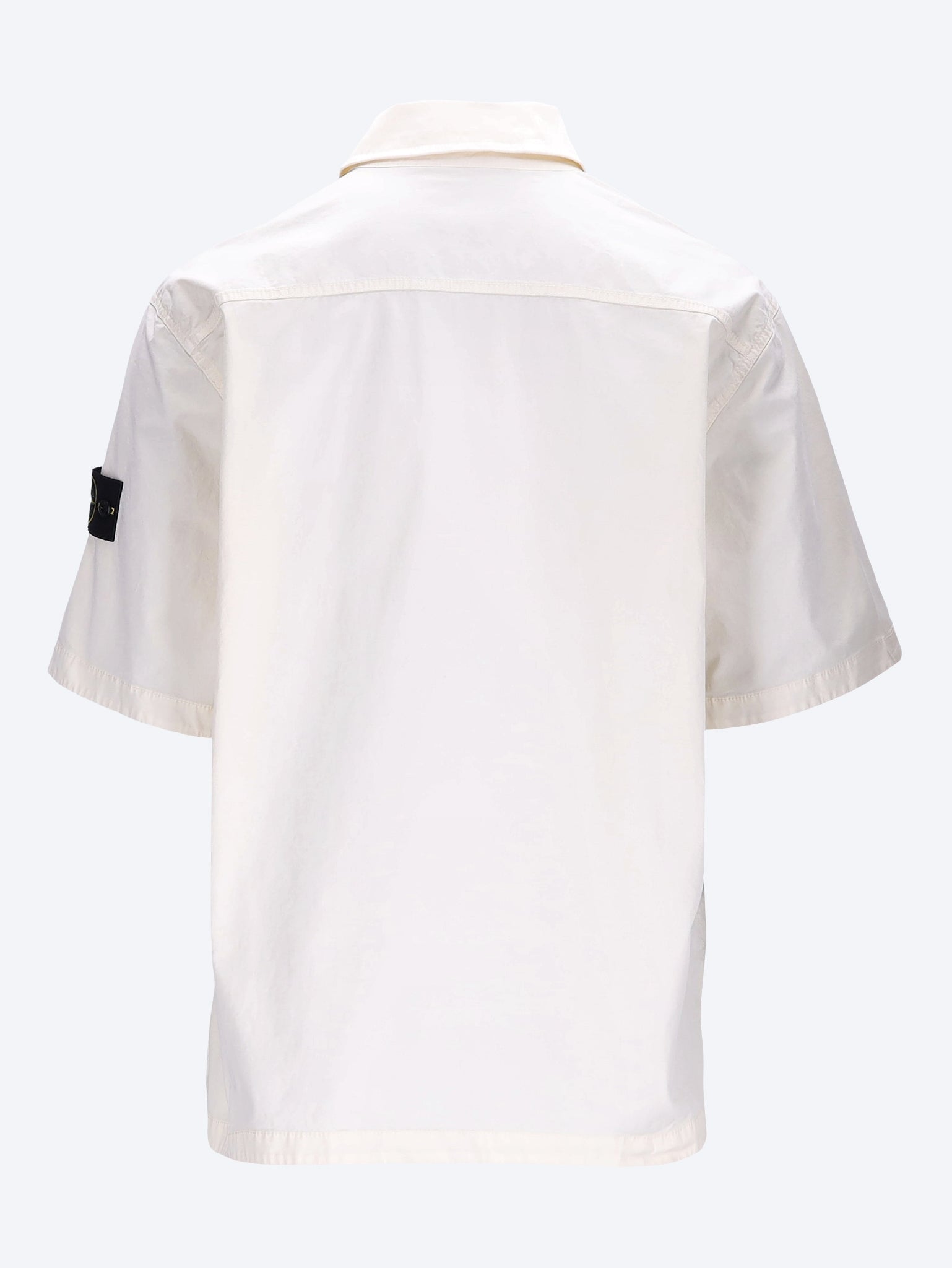 Stretch Organic Cotton Twill Shirt Stone island – Гарантія оригінальності – детальний вид