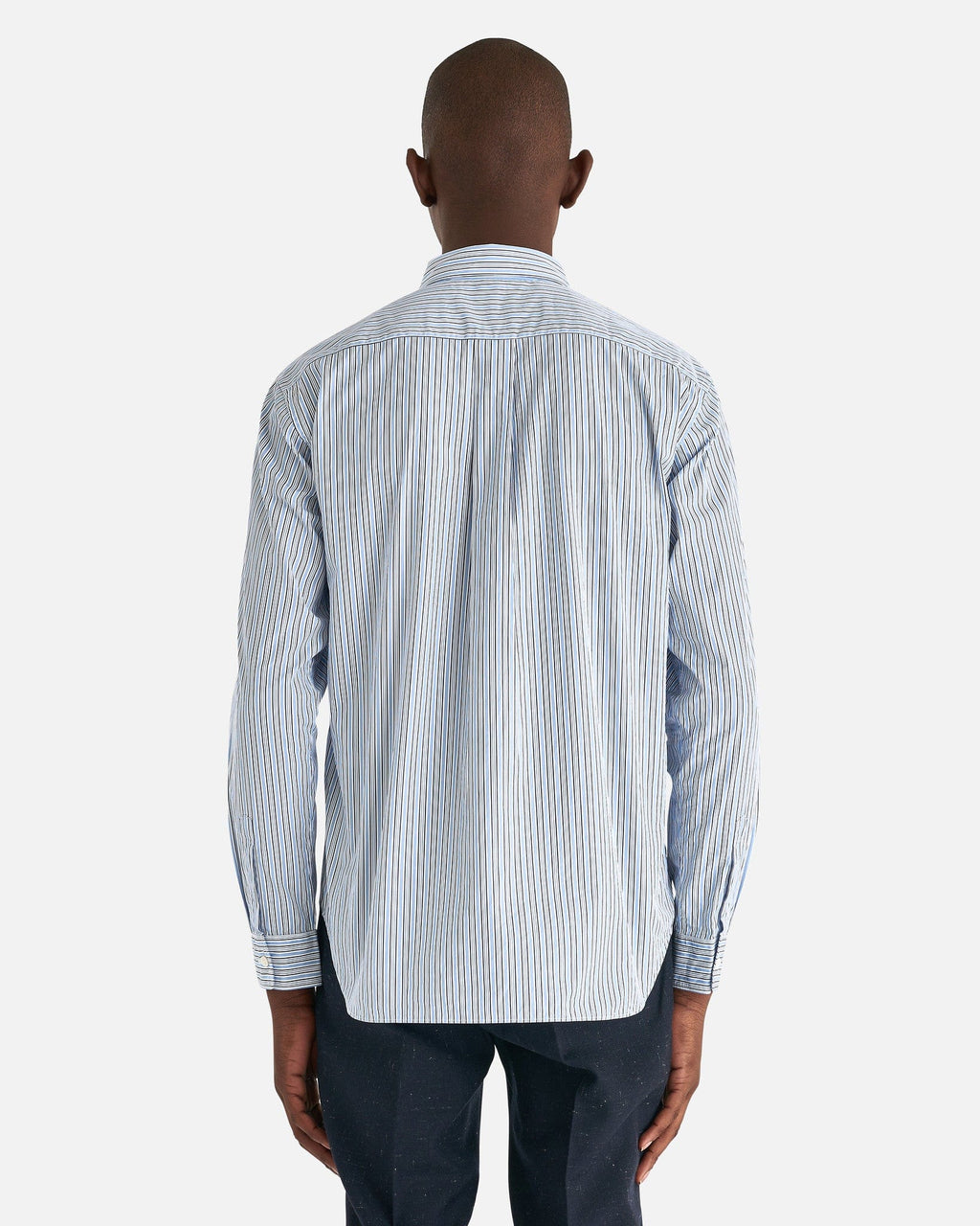 Оригінальна Stripe Printed Shirt In Blue Comme des garcons – детальний вид