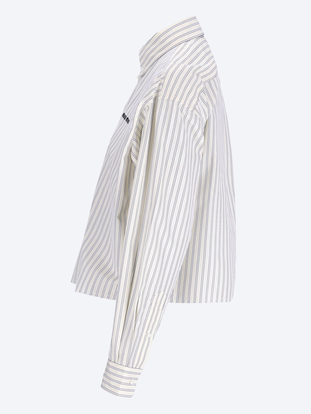 Striped Poplin Shirt Miu miu – Гарантія оригінальності – вид ззаду