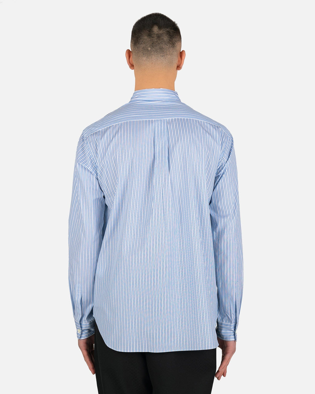Оригінальна Striped Smocked-Detailed Shirt In Sax Comme des garcons – детальний вид