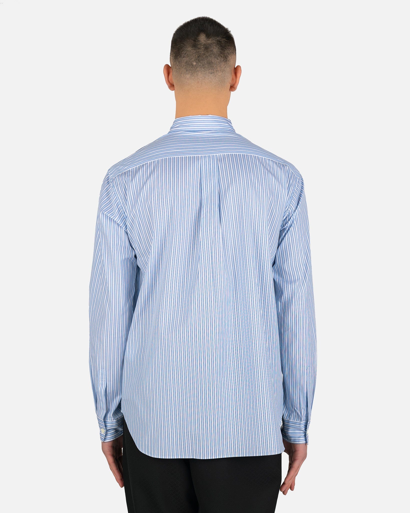 Оригінальна Striped Smocked-Detailed Shirt In Sax Comme des garcons – детальний вид
